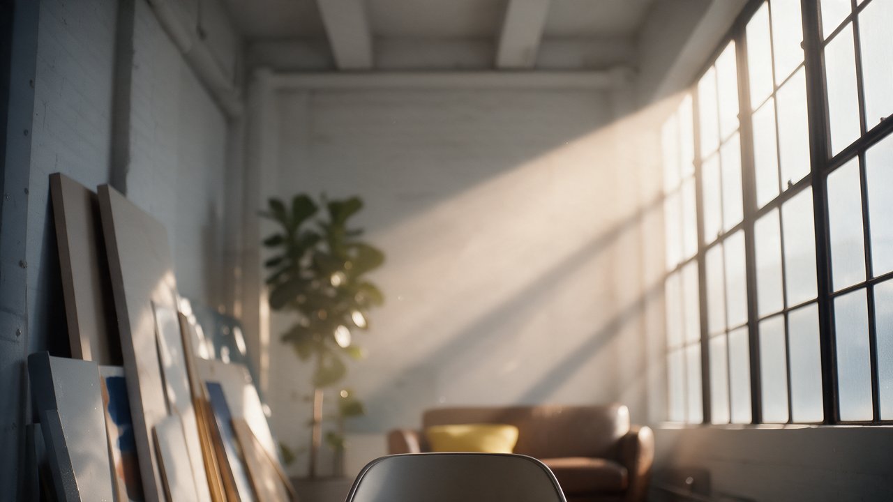 Look image: a bright industrial loft